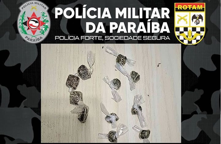 Polícia Militar prende homem que estava em regime condicional por tráfico de entorpecentes, em Cajazeiras