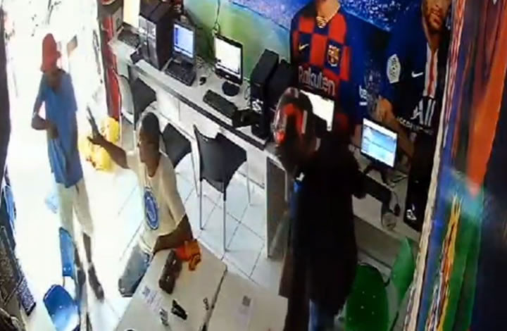 VÍDEO: Mais uma casa de apostas é alvo de roubo a mão armada na cidade de Sousa