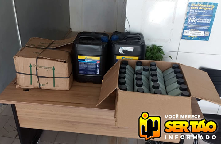 ROTAM prende acusado de praticar furto em loja de auto peças e recupera material, em Sousa