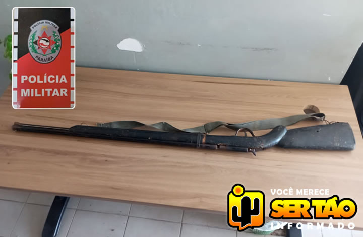 ROTAM prende homem e apreende arma de fogo no município de Sousa