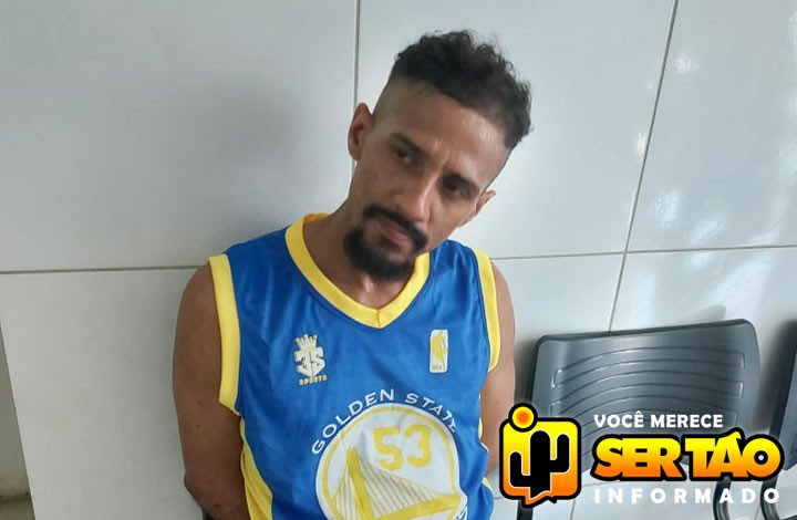 Polícia Militar prende homem por força de mandado de prisão na cidade de Sousa