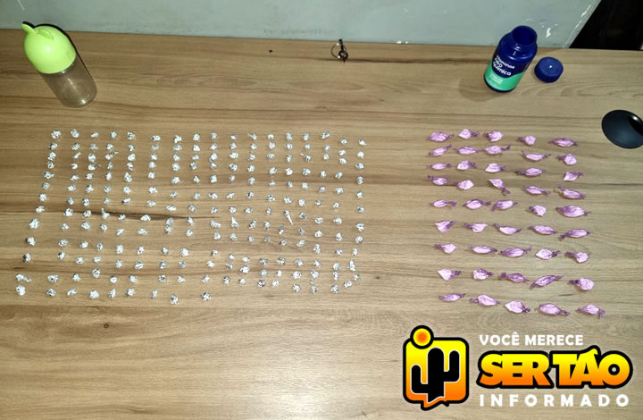 ROTAM prende ex-presidiário e apreende drogas após perseguição, na cidade de Sousa