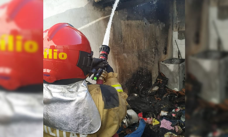 Bombeiros agem rápido e controlam incêndio em residência na cidade de Pombal
