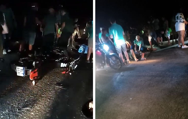 Colisão entre motos deixa duas pessoas mortas e um ferida, na PB-391, em Sousa