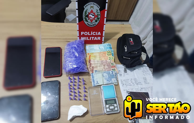 ROTAM conduz dupla à delegacia e apreende drogas na cidade de Aparecida