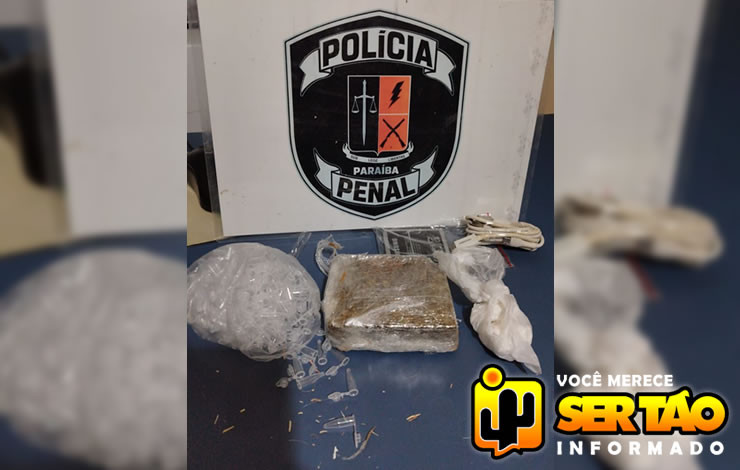 Policiais apreendem drogas arremessadas para o interior da Colônia Penal Agrícola de Sousa