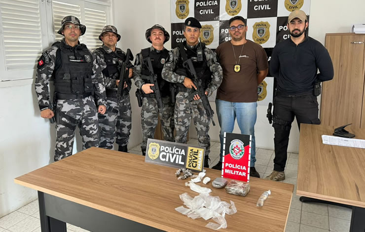 Policiais civis e militares desarticulam ponto de tráfico de drogas na cidade de Pombal