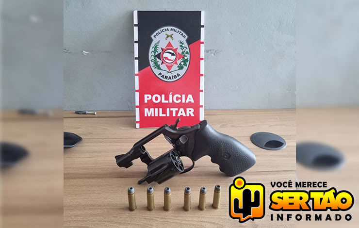 ROTAM prende homem por porte ilegal de arma de fogo na cidade de Sousa