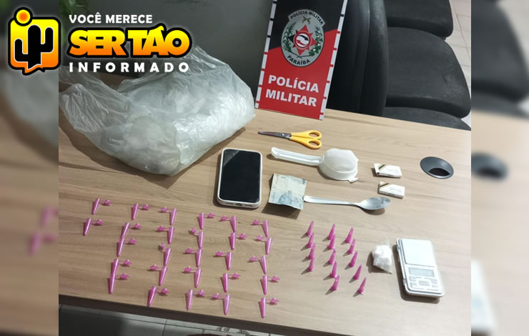 ROTAM prende jovem e apreende drogas em residência no município de Sousa