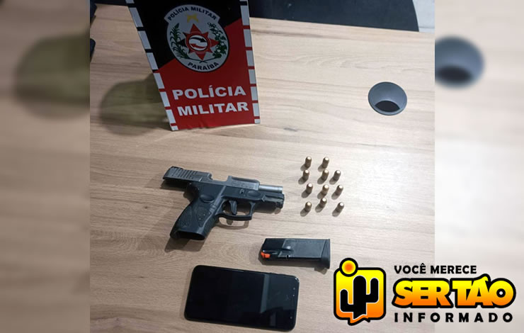 ROTAM prende homem e apreende arma de fogo na cidade de Sousa