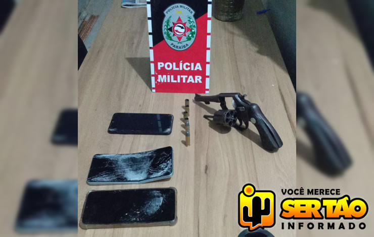 ROTAM prende suspeitos e apreende arma de fogo após tentativa de homicídio, em Sousa