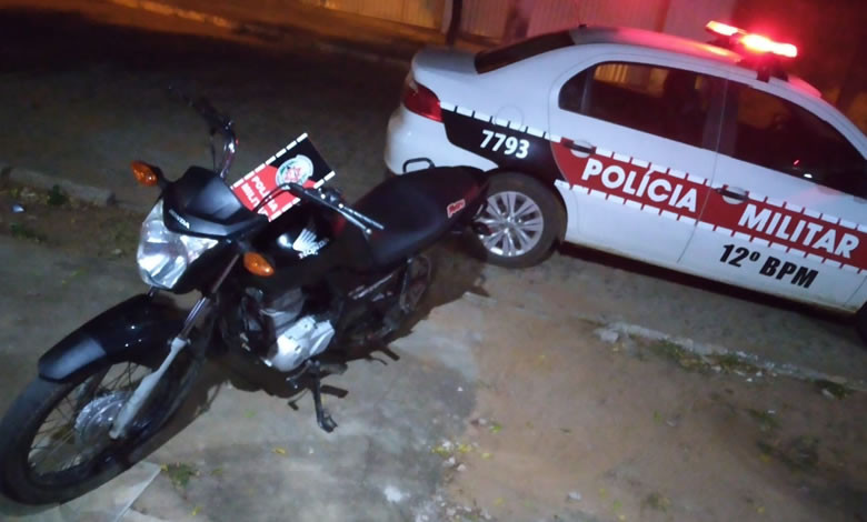 Polícia Militar recupera motocicleta roubada no município de Brejo dos Santos