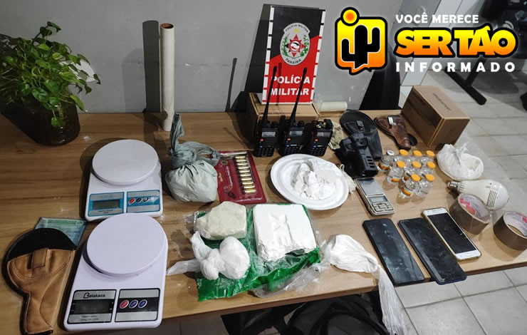ROTAM conduz homem à delegacia por tráfico de drogas na cidade de Sousa