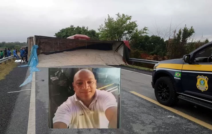 Colisão envolvendo carro e semi-reboque deixa um homem morto e outro ferido na BR-230, em Pombal