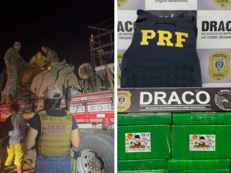 Ação policial apreende grande quantidade de drogas que tinham destino à Sousa e região