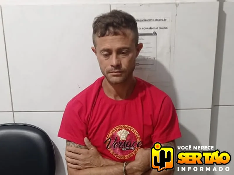 Suspeito de roubo em supermercado é detido pela polícia militar na cidade de Sousa