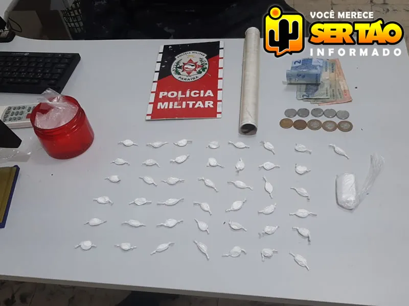 Homem é preso por tráfico de drogas na cidade de Pombal