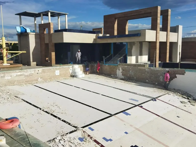 Riachão Campestre Clube de Sousa inicia reforma na piscina de adultos