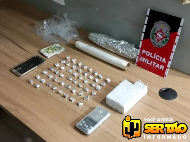 ROTAM prende homem com drogas, após realizar abordagem na cidade de Sousa