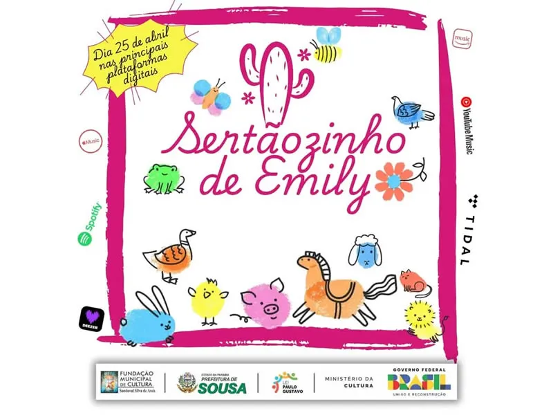 Lançamento do EP “Sertãozinho de Emily” promete alegria para as crianças
