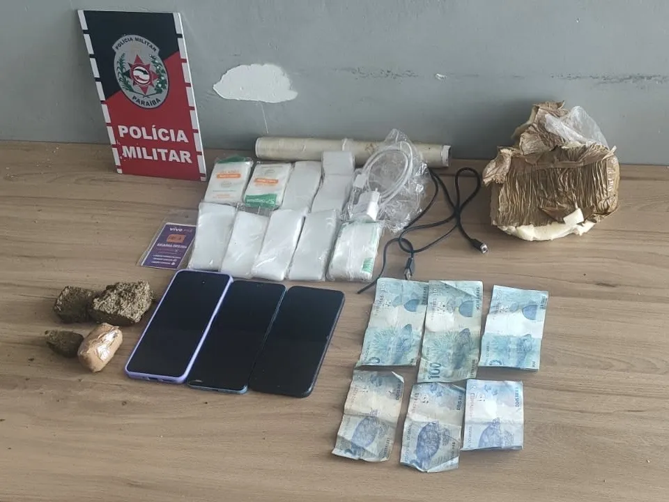 ROTAM prende suspeitos por tráfico de drogas e apreende materiais em Sousa