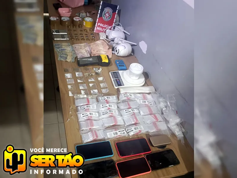 ROTAM prende mulher por tráfico e apreende drogas em Marizópolis