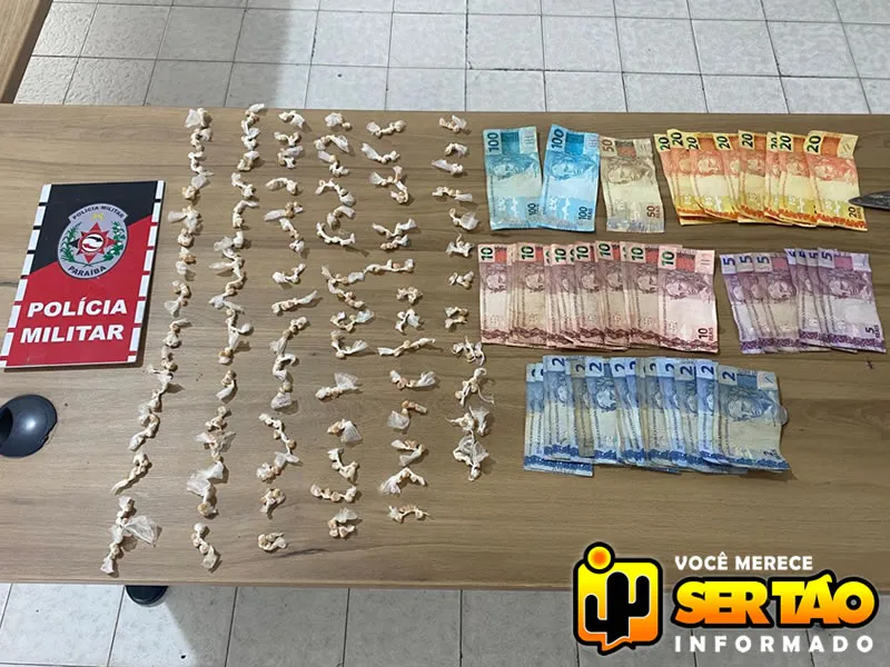 ROTAM prende jovem e apreende grande quantidade de drogas em Pombal