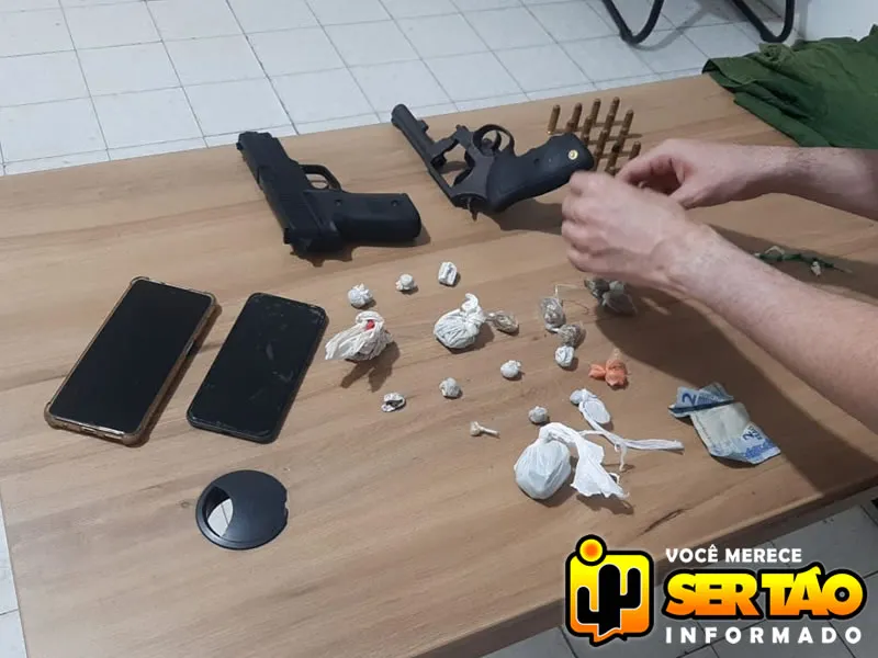 Operação policial recupera moto roubada e prende trio por tráfico e roubo em Pombal