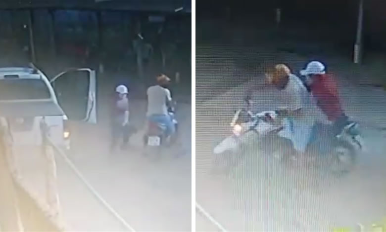 VÍDEO: Bandidos armados roubam moto em lava jato na cidade de Sousa