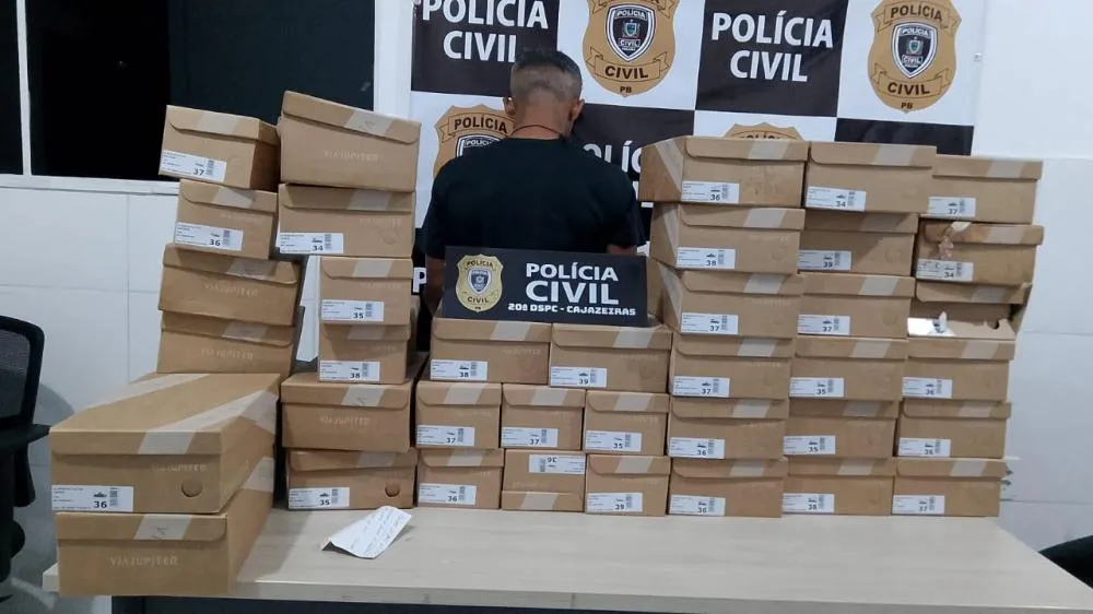 Polícia Civil recupera carga de calçados furtada em Cajazeiras e prende suspeito em flagrante